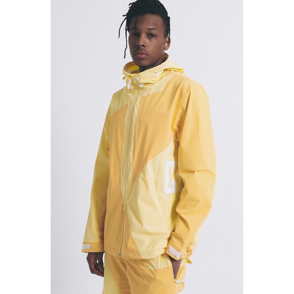 KITH Madison Jacket Mens Small Pale Yellow Hooded Zip Up - Picture 1 of 15